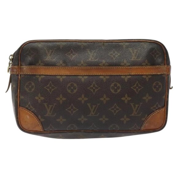 LOUIS VUITTON Monogram Compiegne 28 Clutch Bag - Picture 1 of 15